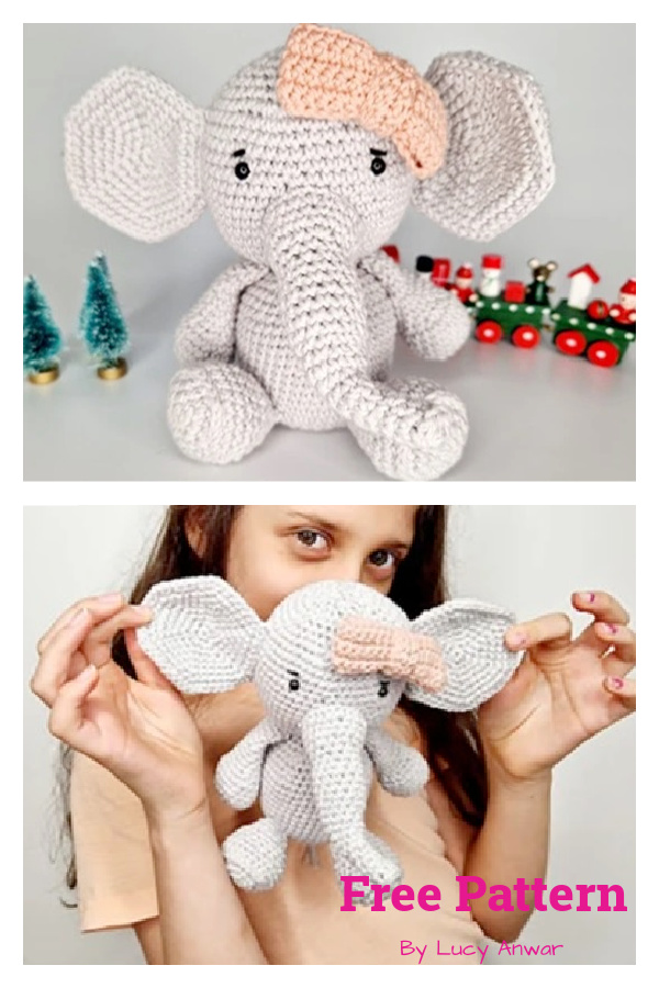 Amigurumi Elephant Free Crochet Pattern