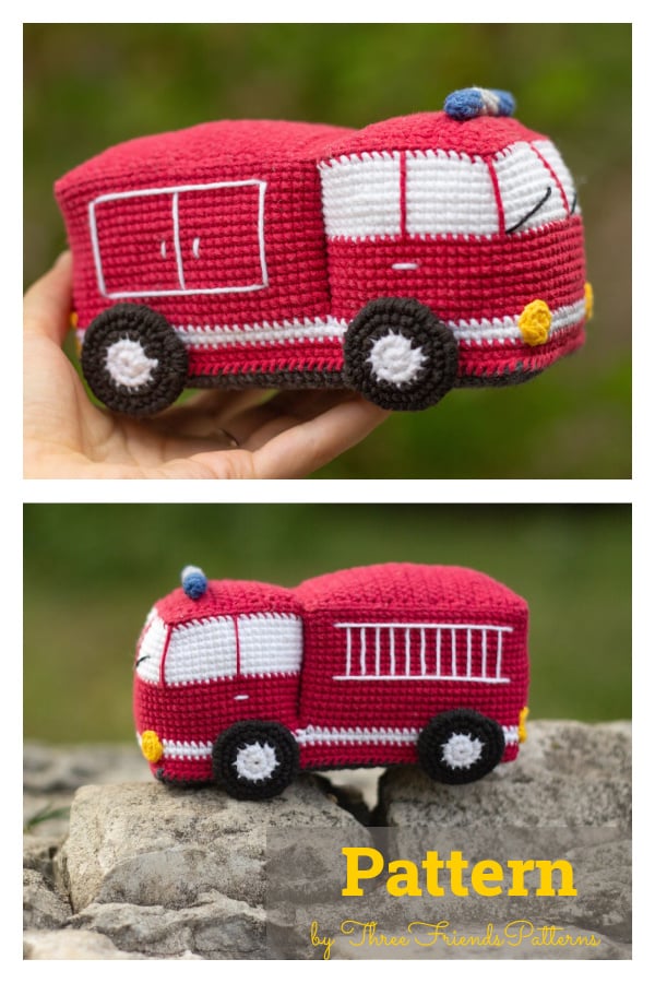 Amigurumi Fire Truck Crochet Pattern
