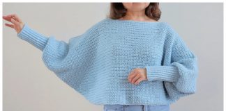 Bat Wing Sweater Free Crochet Pattern and Video Tutorial