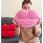 Big Lips Pillow Crochet Pattern