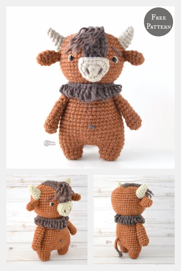 Bison Amigurumi Free Crochet Pattern