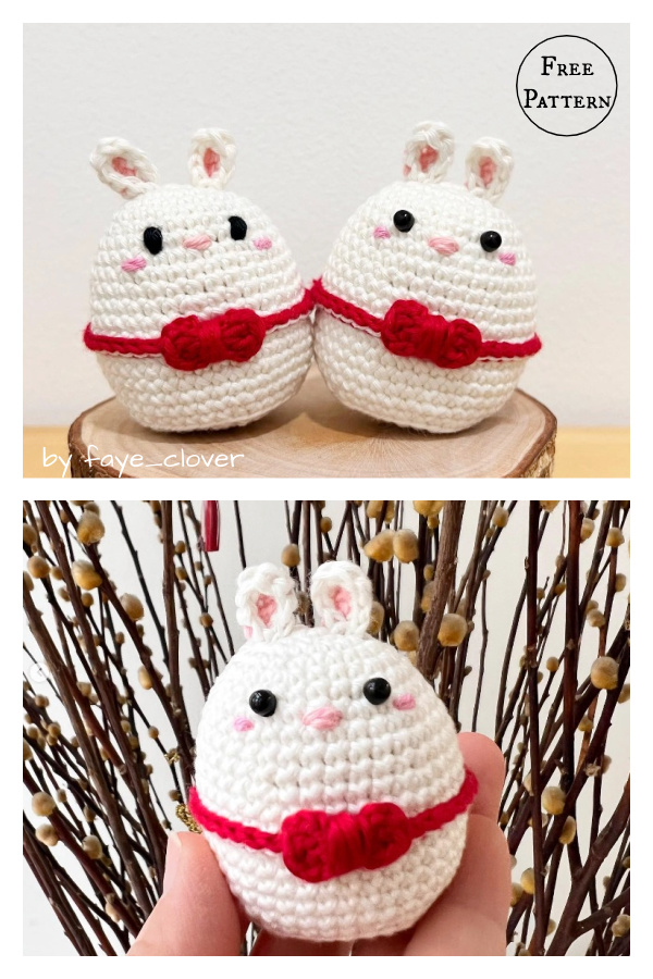 Chinese New Year Chubby Rabbit Free Crochet Pattern