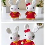 Chinese New Year Rabbit Free Crochet Pattern