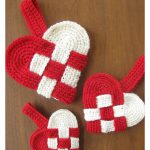 Danish Woven Heart Free Crochet Pattern