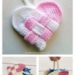 Danish Woven Heart Free Crochet Pattern and Video Tutorial