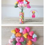 Heart Balloon Free Crochet Pattern