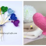 Heart Balloon Free Crochet Pattern