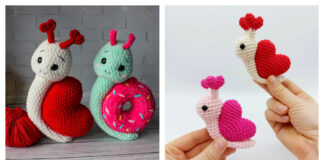 Heart Snail Crochet Patterns