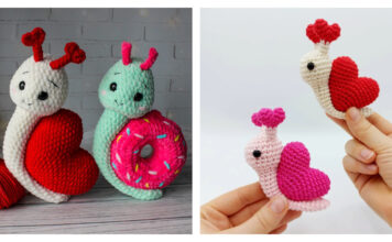 Heart Snail Crochet Patterns