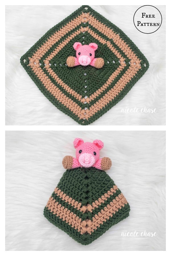 Hug Me Pig Lovey Free Crochet Pattern