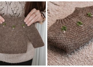Into The Woods Baby Sweater Crochet Pattern