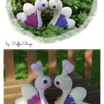 Kawaii Heart Snail Free Crochet Pattern