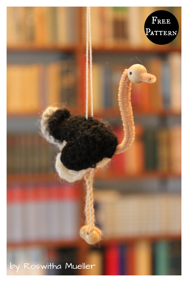 Miniature Ostrich Free Crochet Pattern