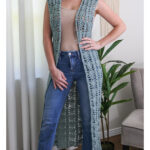 Pineapple Duster Vest Free Crochet Pattern