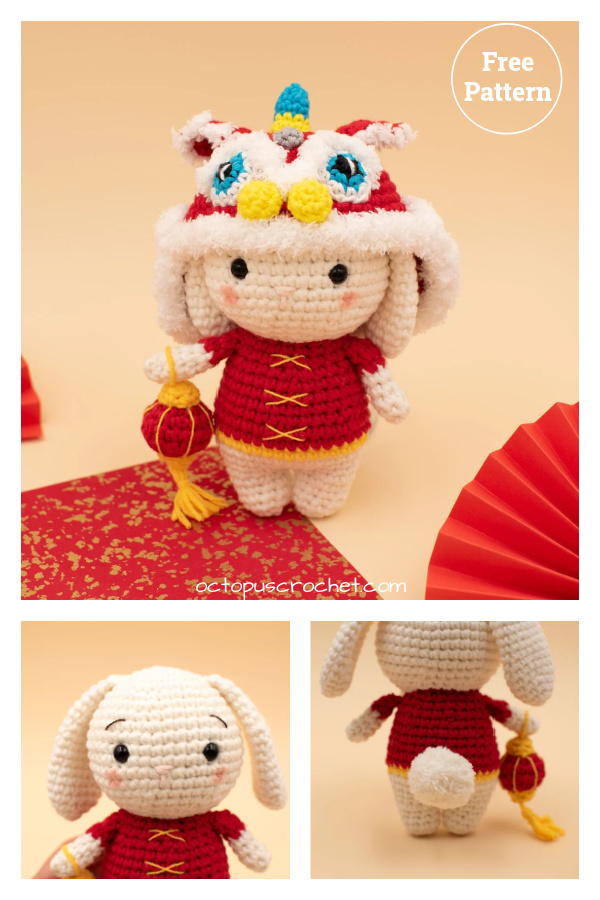 Prosperity Bunny Amigurumi Free Crochet Pattern