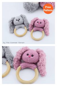 5 Bunny Rattle Free Crochet Pattern
