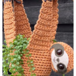 Sloth Planter Plant Hanger Crochet Pattern