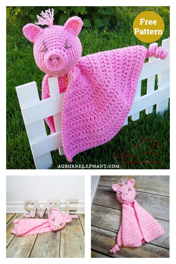 Spike the Pig Lovey Free Crochet Pattern
