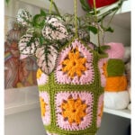 Spring Bloom Plant Hanger Free Crochet Pattern