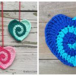 Swirly Heart Free Crochet Pattern