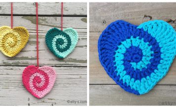 Swirly Heart Free Crochet Pattern