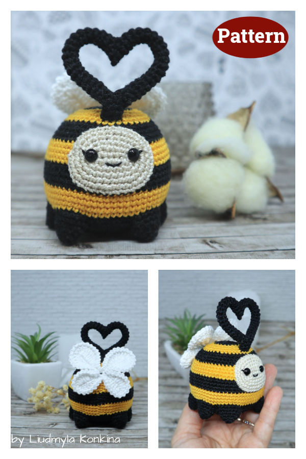 Valentine Bee Bubble Crochet Pattern