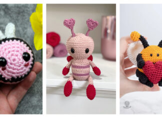 Valentine Bee Crochet Patterns