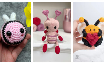 Valentine Bee Crochet Patterns