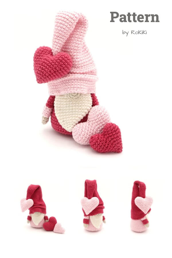 Valentine Gnome Crochet Pattern 