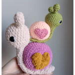 Valentine Snail Amigurumi Free Crochet Pattern