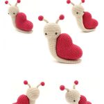 Valentine Snail Crochet Pattern