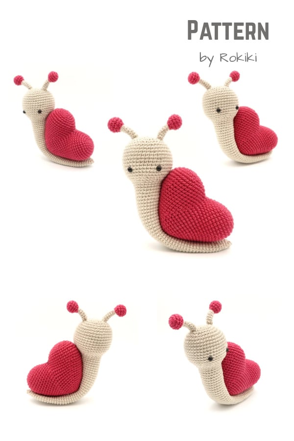 Valentine Snail Crochet Pattern