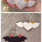 Valentines Gift Heart Keychain Crochet Pattern