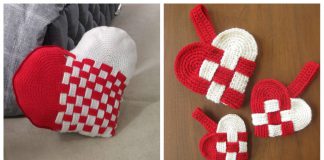 Woven Heart Free Crochet Patterns