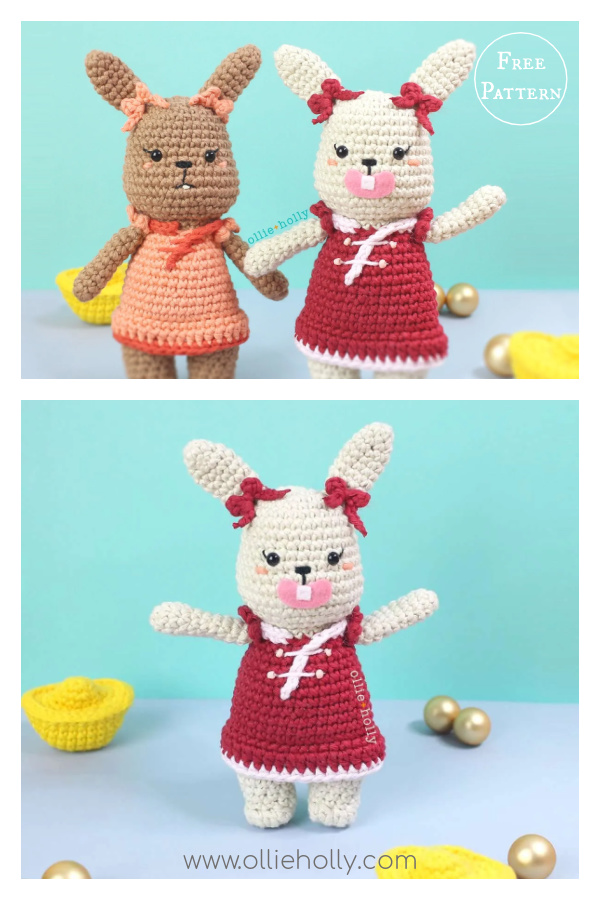 Year of The Rabbit Lunar New Year Amigurumi Free Crochet Pattern