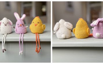 Amigurumi Bunny Lamb and Chick Free Crochet Pattern