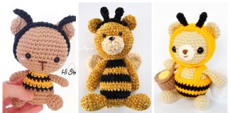 Bee Bear Amigurumi Free Crochet Pattern