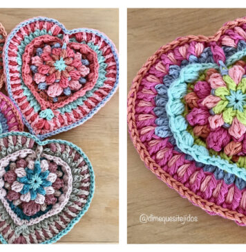 Corazon Loli Heart Wall Hanging Crochet Pattern