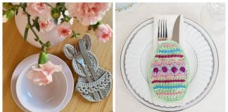 Easter Cutlery Holder Crochet Pattern