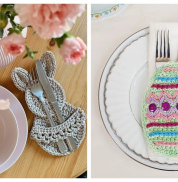 Easter Cutlery Holder Crochet Pattern