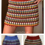 Granny Stripe Skirt Free Crochet Pattern