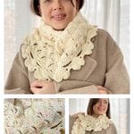 Heart Clouds Scarf Free Crochet Pattern