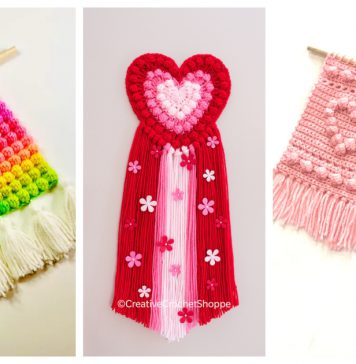 Heart Wall Hanging Crochet Patterns