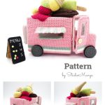 Ice Cream Truck Amigurumi Crochet Pattern