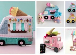 Ice Cream Truck Amigurumi Crochet Patterns