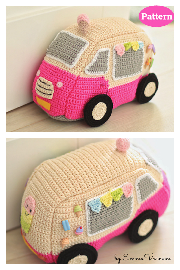 Icecream Van Doorstop Crochet Pattern