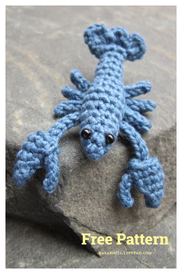 Little Blue Lobster Amigurumi Free Crochet Pattern