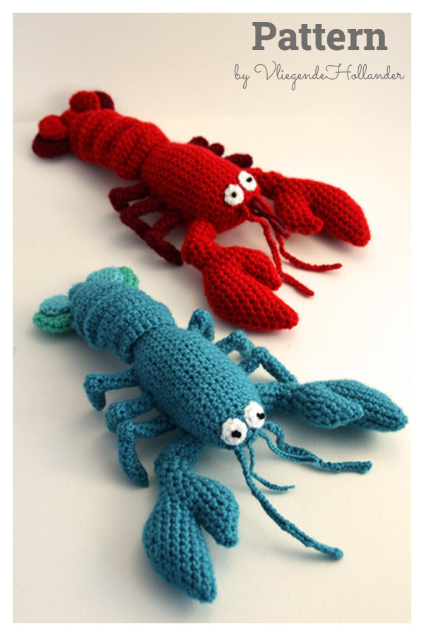 Lobster Amigurumi Crochet Pattern