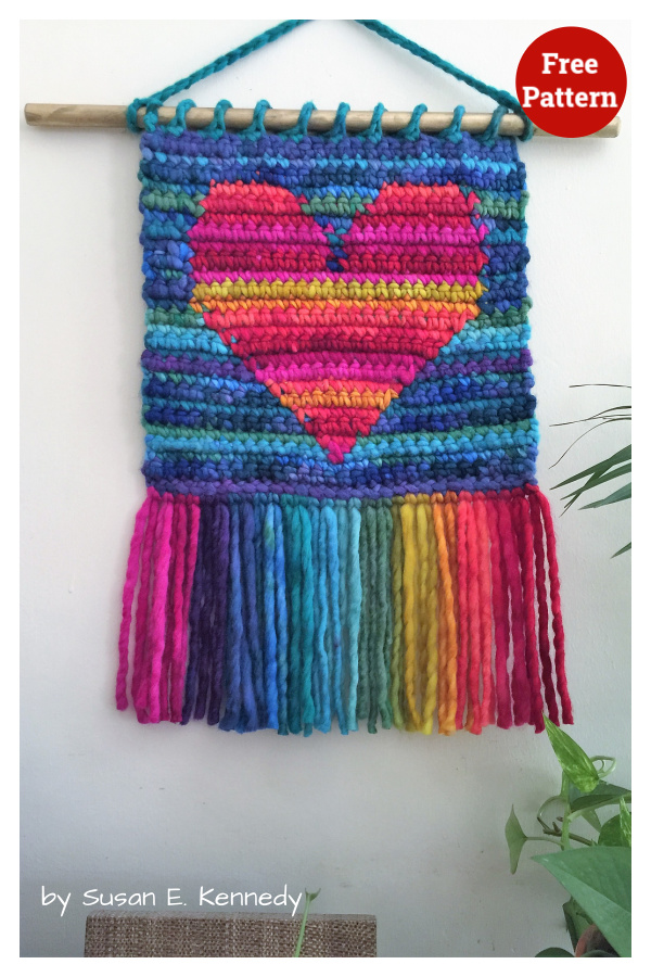 Love For All Wall Hanging Free Crochet Pattern