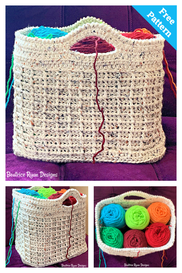 My Favorite Yarn Tote Free Crochet Pattern